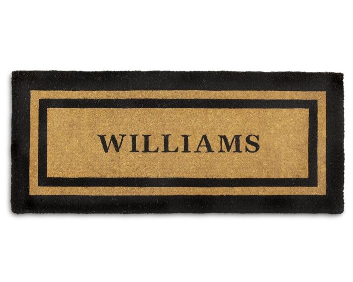 Personalized Double Border Doormat | Williams-Sonoma