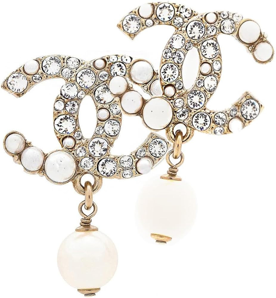 Amazon.com: Women's Gold Plated Pearl Drop Earrings – 18K Gold Floral Dangle Studs with Simulat... | Amazon (US)