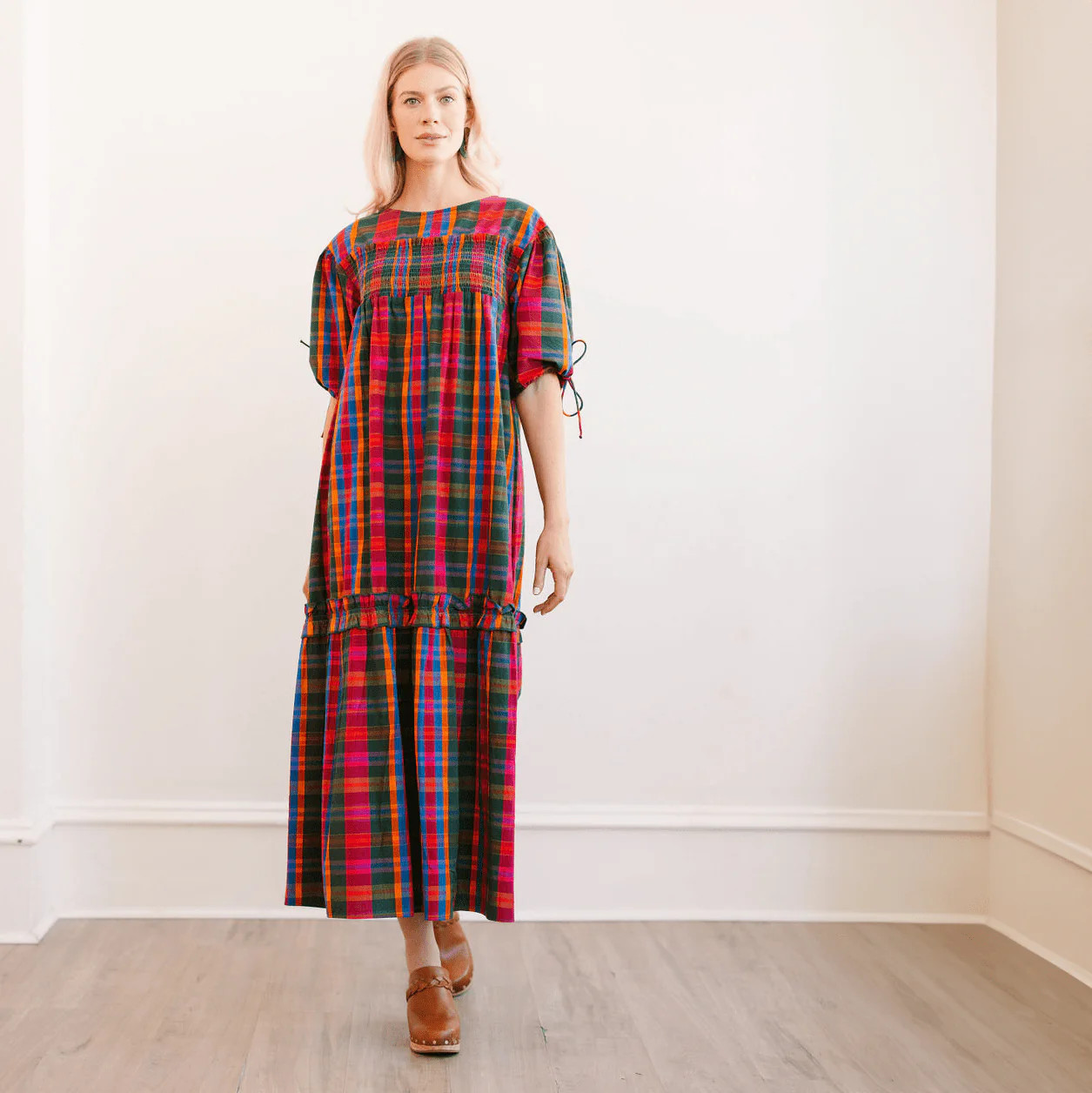 Que Paso Plaid Katrin Dress | Sunshine Tienda