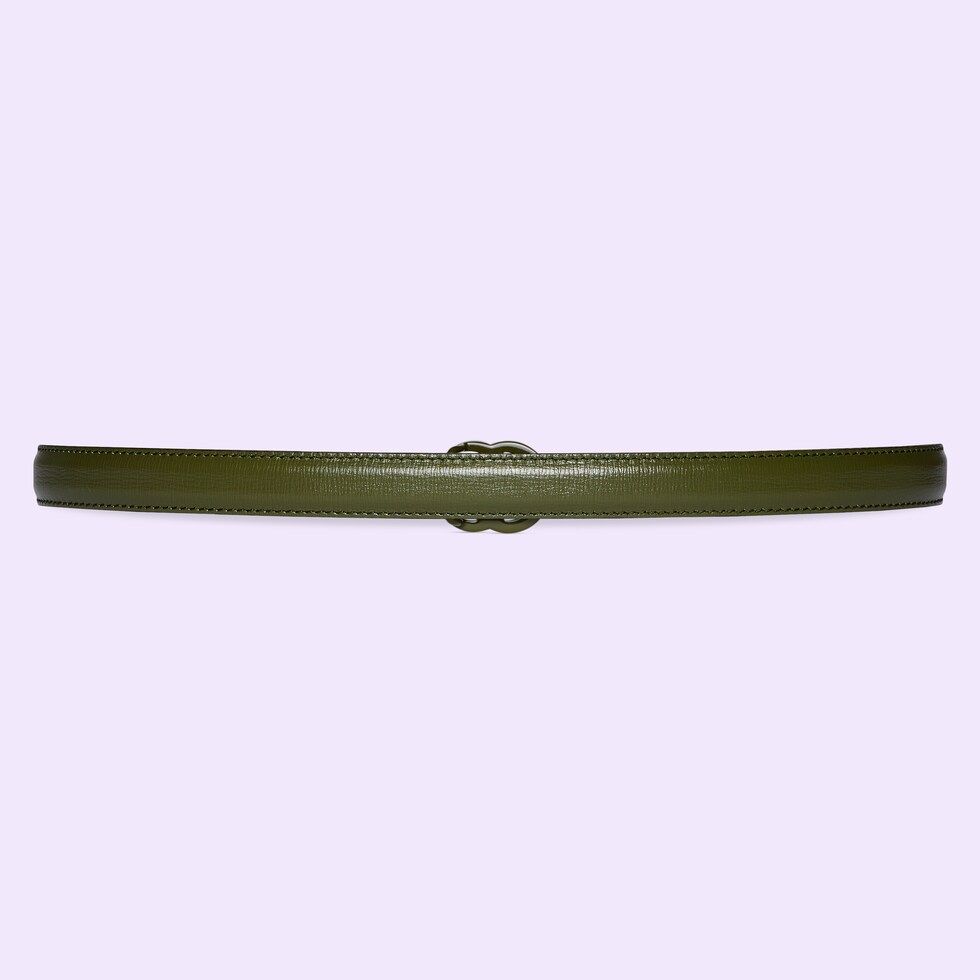 Leather belt with Double G buckle | Gucci (US)