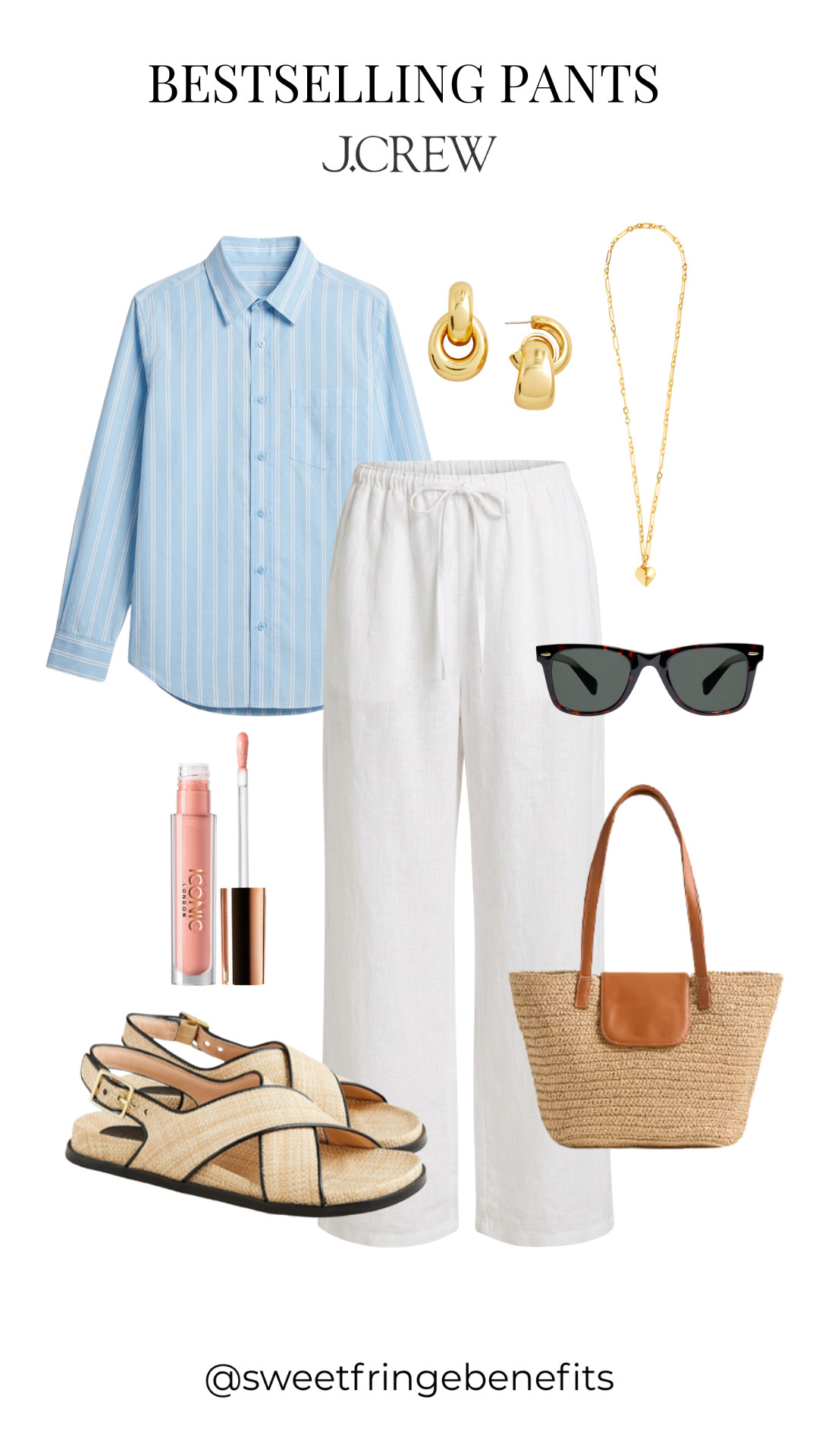 Your go-to summer pants 🤍

These bestselling linen pants are lightweight, breathable, and so easy to wear. They have that perfect relaxed fit while still looking polished, so you can dress them up or keep them casual.

Paired here with a classic button-down and simple accessories for an effortless, put-together look you can wear on repeat. 🫶🏻 

 