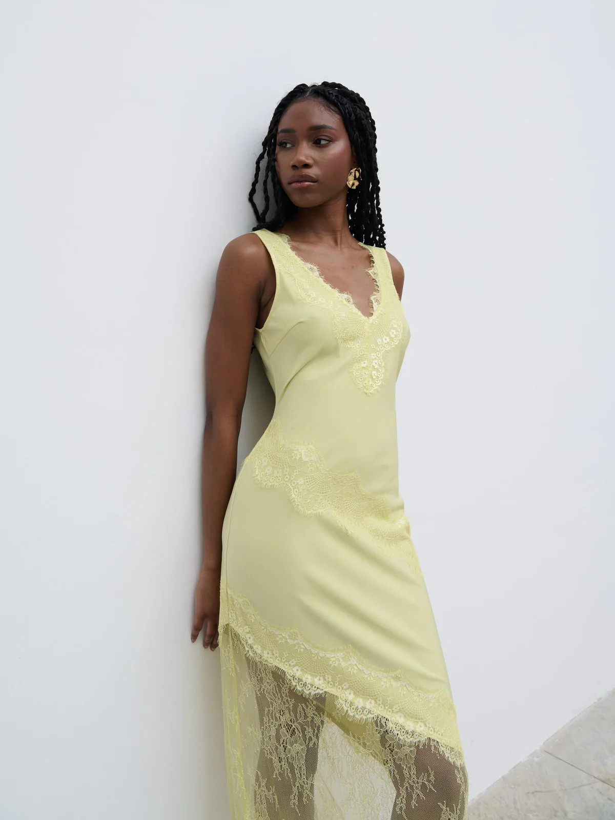 Robin Slip Maxi Dress - Pear Sorbet | Pretty Lavish (UK)