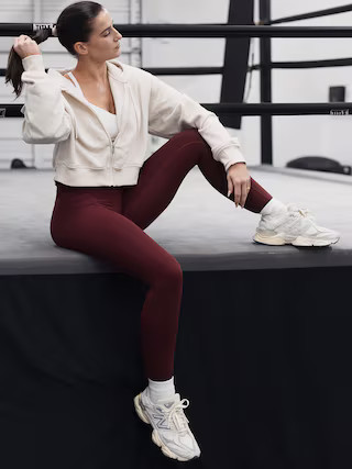 Forever Fleece Crop Full Zip | Athleta