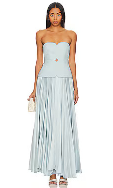 Acler Avonlea Midi Dress in Celeste Blue from Revolve.com | Revolve Clothing (Global)