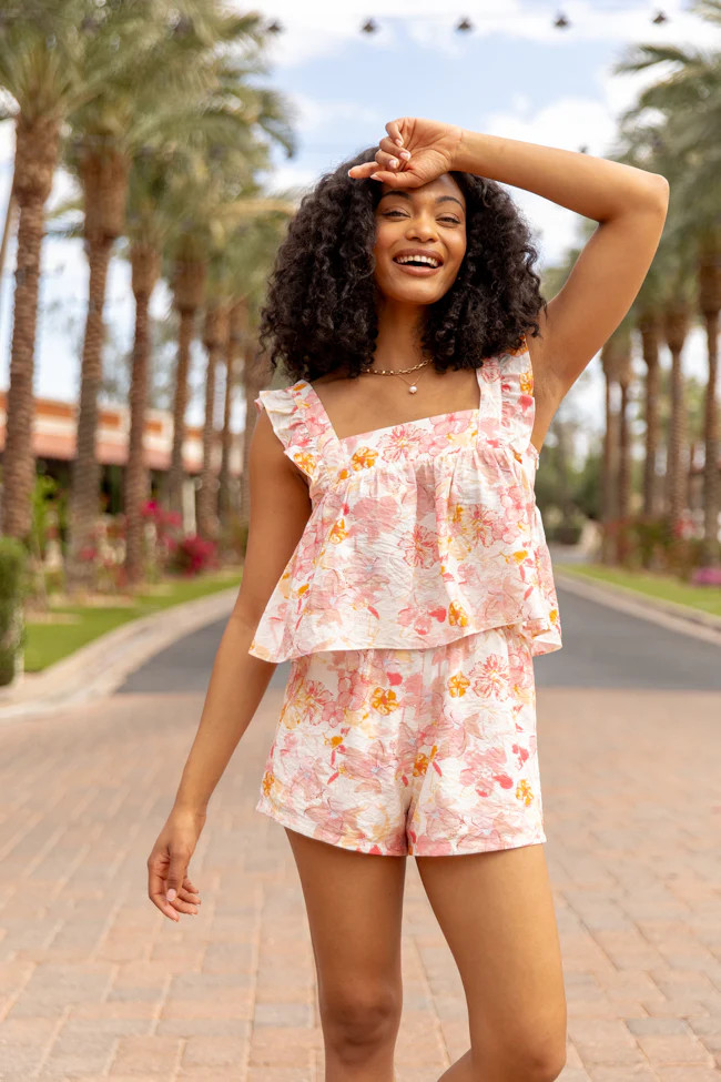 Meadows Call Multi Floral Print Two Piece Set FINAL SALE | Pink Lily