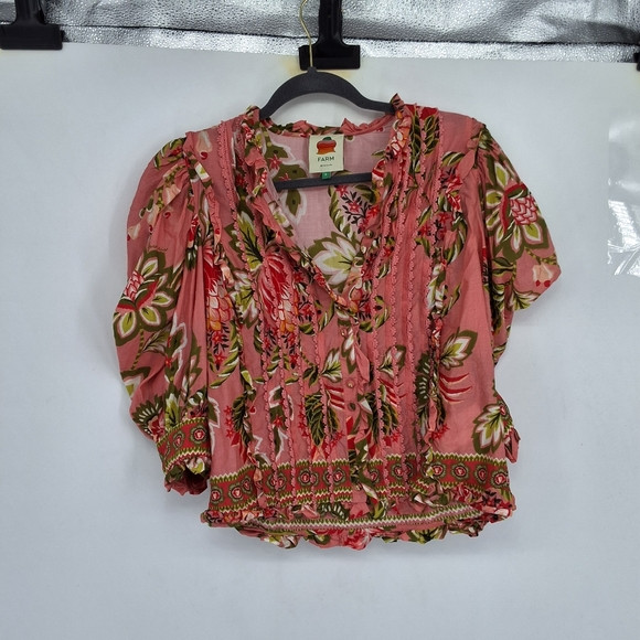FARM RIO medium Aura Floral Blouse | Poshmark