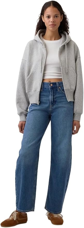 GAP Women's High Rise Barrel Denim Jean | Amazon (US)