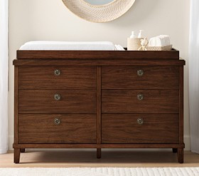 Leo 6-Drawer Dresser &amp; Topper Set (56w x 20d") | Pottery Barn Kids