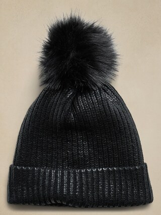 Foil Coated Beanie | Banana Republic Factory