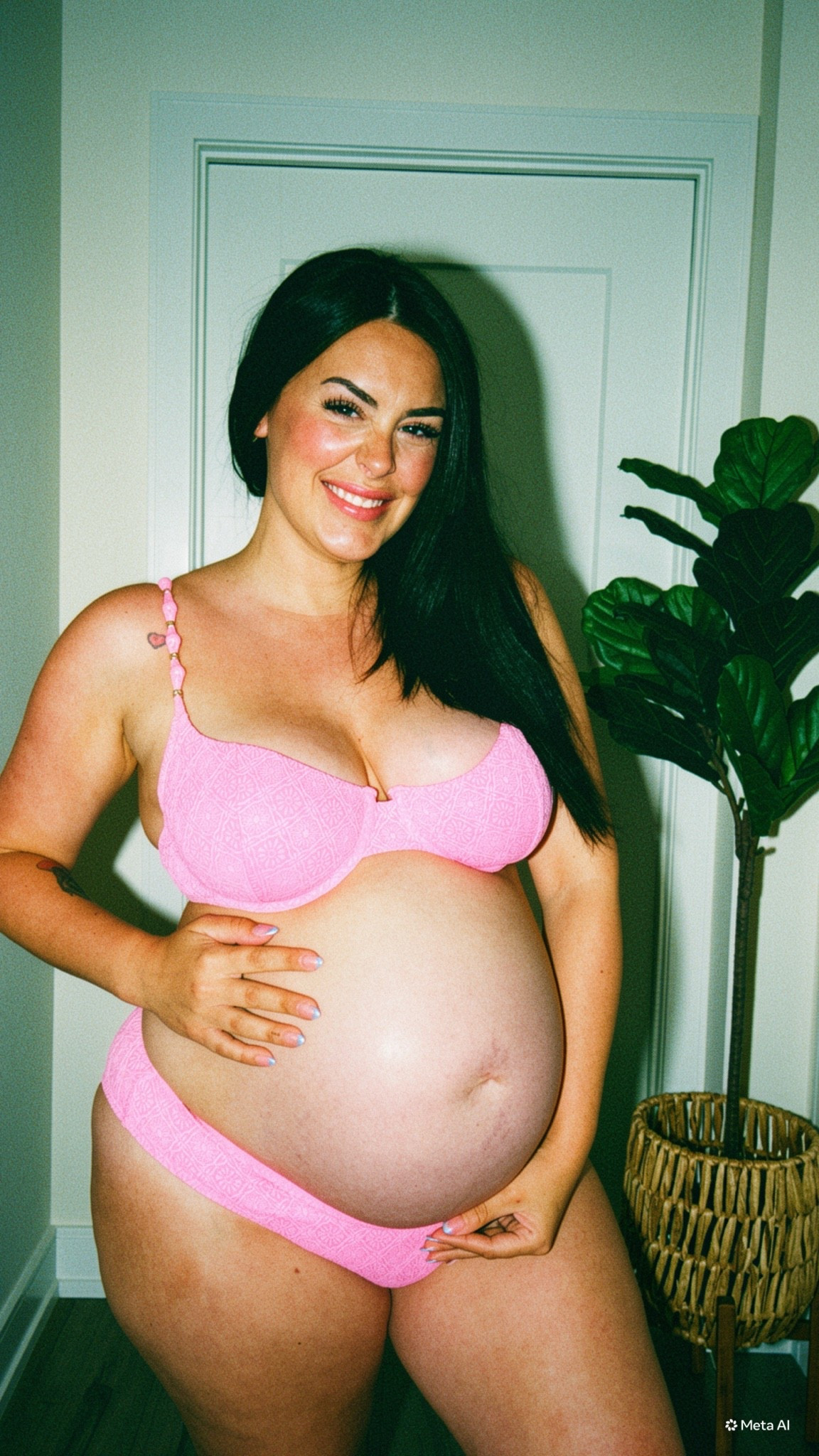 @Cupshe bikini in pink! 30 weeks pregnant, wearing an XL

#LTKsummer #LTKswimwear #LTKmaternity