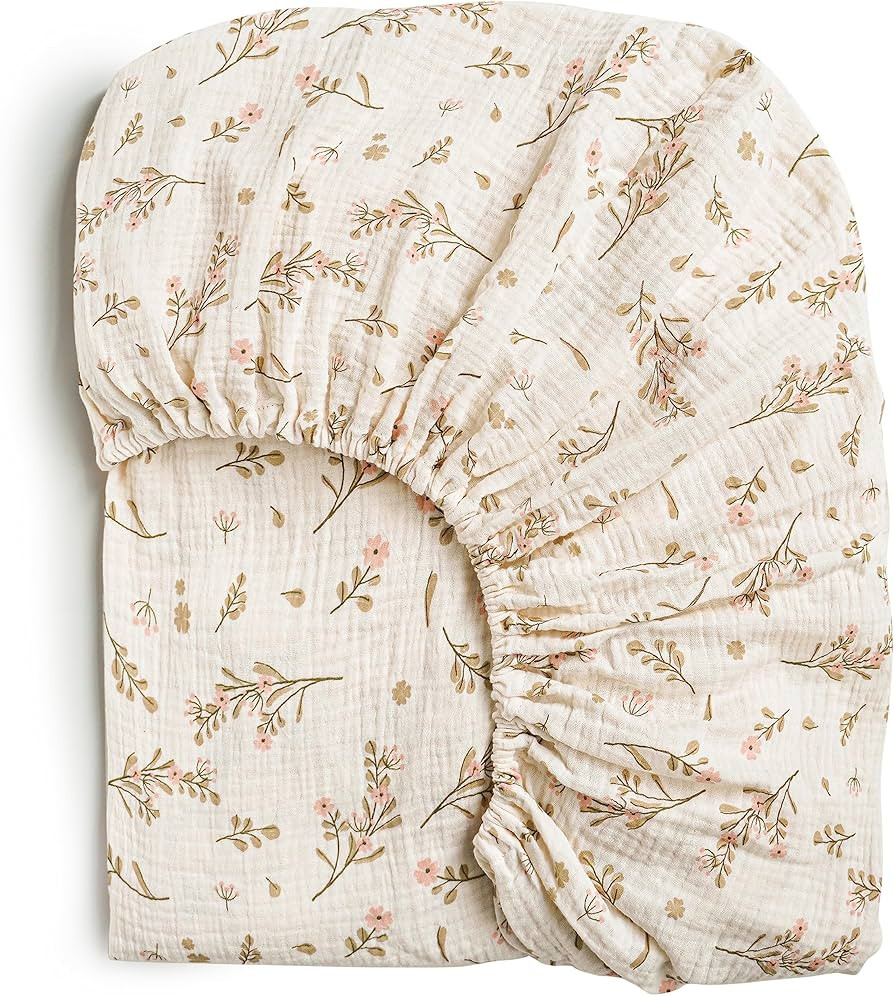 Konssy Muslin Fitted Crib Sheets 100% Cotton Baby Crib Sheets for Standard Crib Mattress (28 X 52... | Amazon (US)
