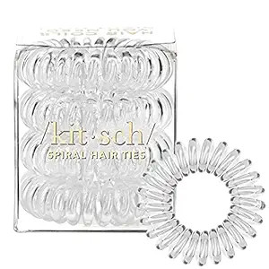 Amazon.com : Kitsch Holiday Gift Spiral Hair Ties | Coil Hair Ties | Phone Cord Hair Ties | Ponyt... | Amazon (US)