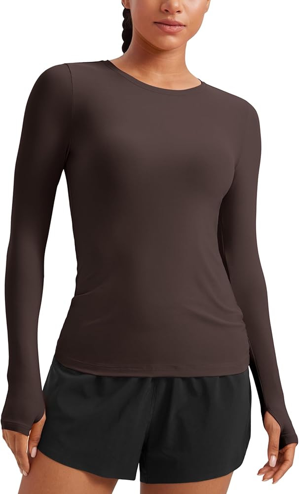 CRZ YOGA Womens Cloudweight Long Sleeve Workout Tops Lightweight Athletic Basic Shirts Soft Casua... | Amazon (US)
