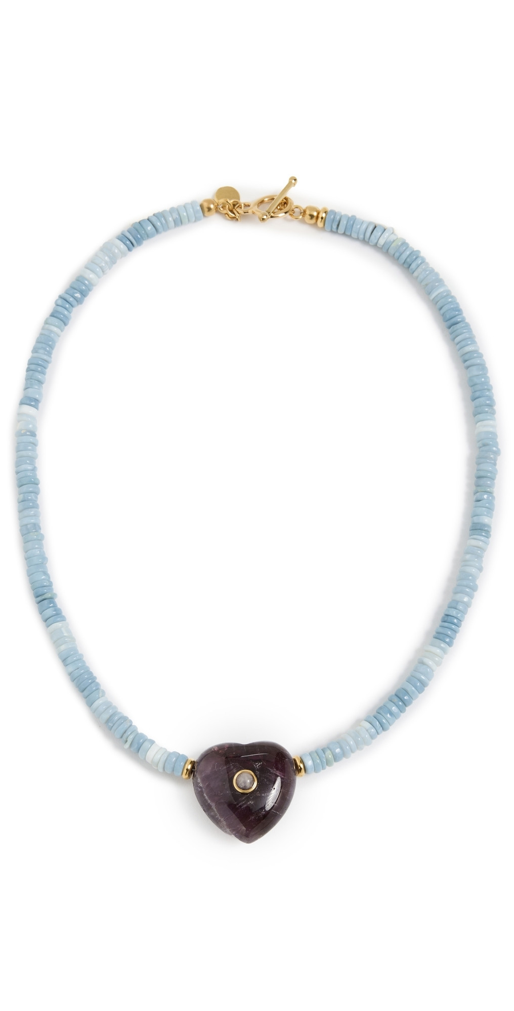 MAYAMAR Opal Heart Beaded Necklace Gold One Size | Shopbop