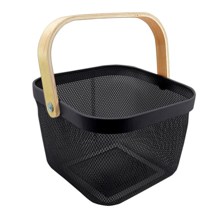 WNFJR Metal Mesh Steel Basket, Storage Organizer Basket Multi-functional Hanging Kitchen Baskets ... | Walmart (US)