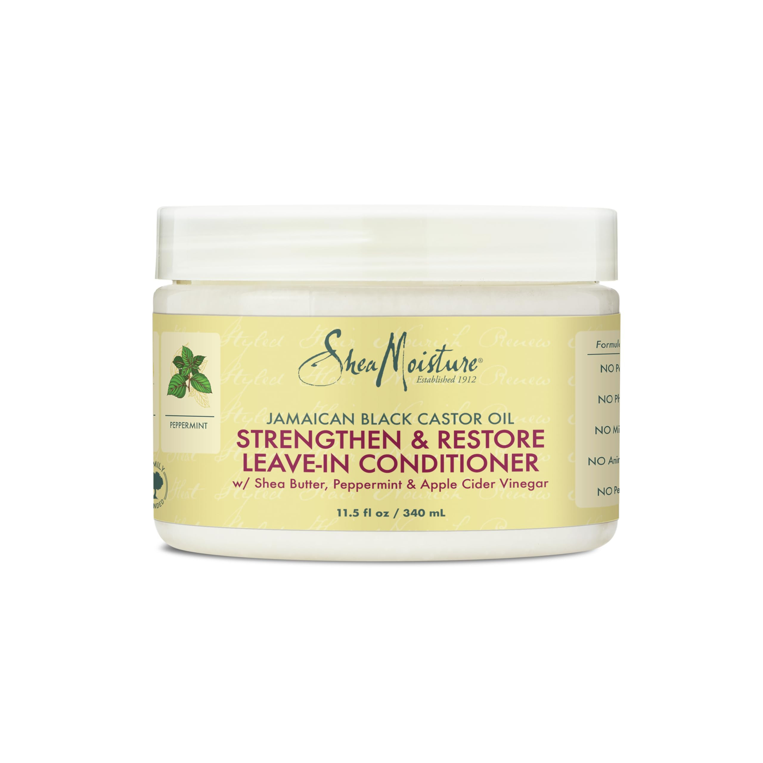 SheaMoisture 100% Pure Jamaican Black Castor Oil Leave In Conditioner For Damaged Hair and To Sof... | Amazon (US)