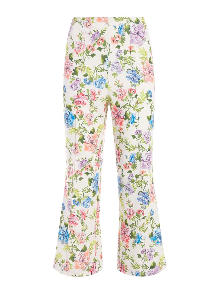 LORINDA FLORAL HIGH WAISTED PANT | Alice + Olivia