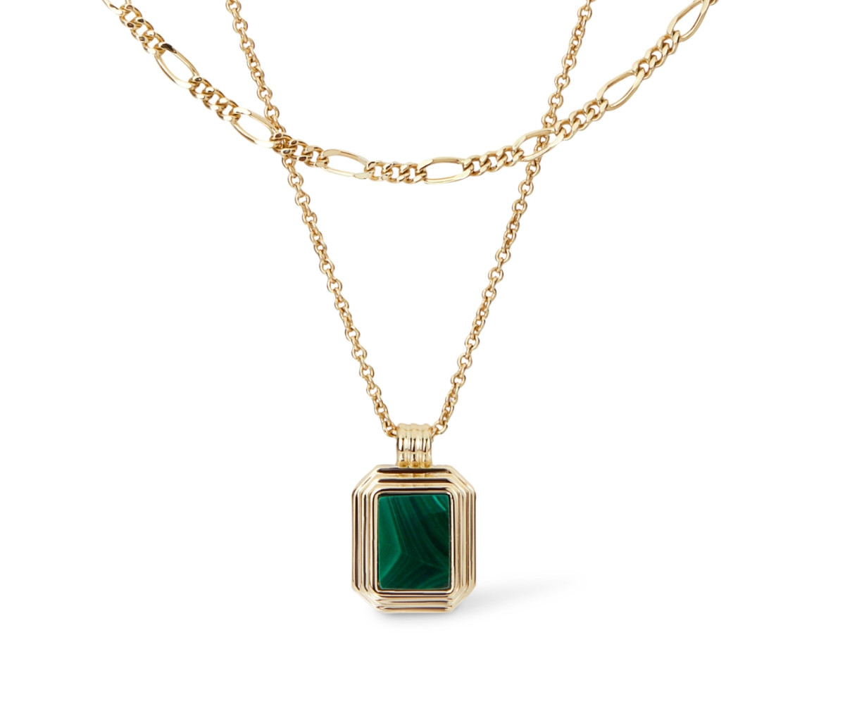Ana Luisa Layered Necklace Set - Temple Green - Gold, gold | Macy's