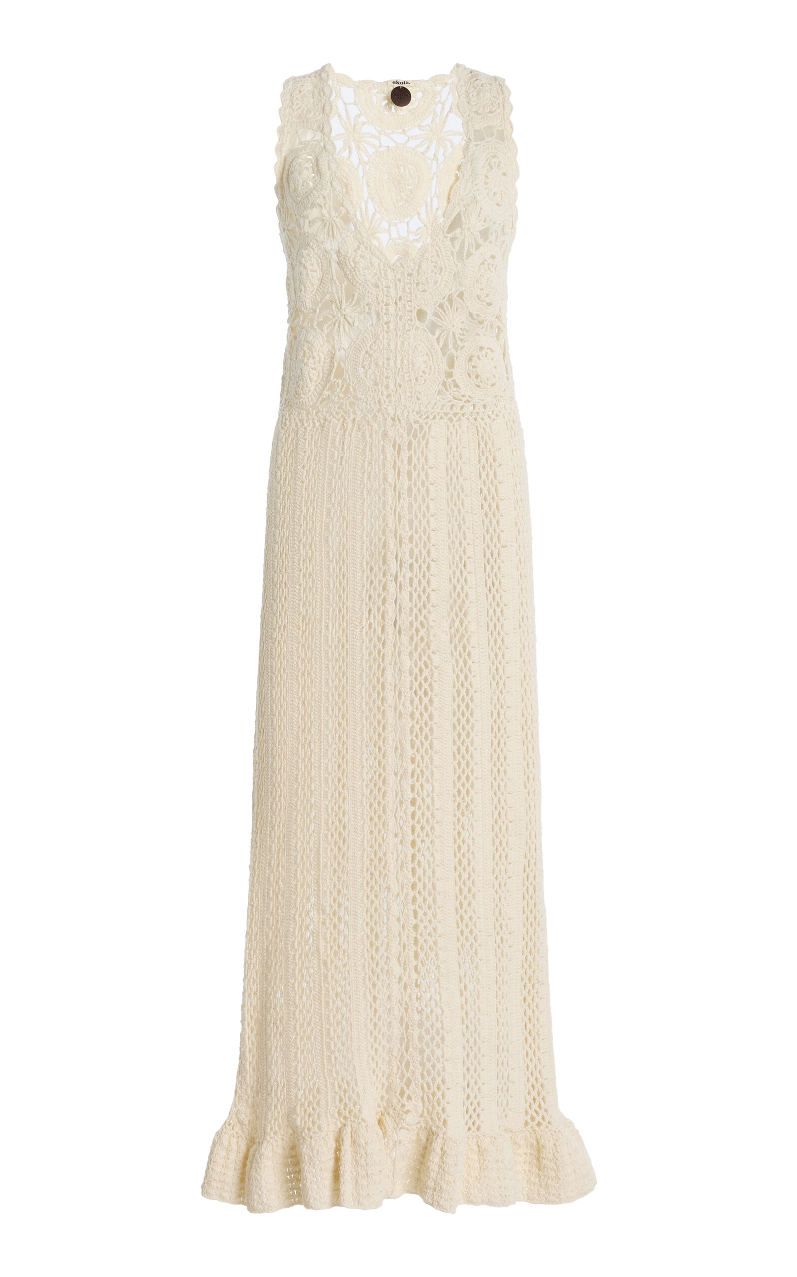 Exclusive Azul Crocheted Cotton Maxi Dress | Moda Operandi (Global)