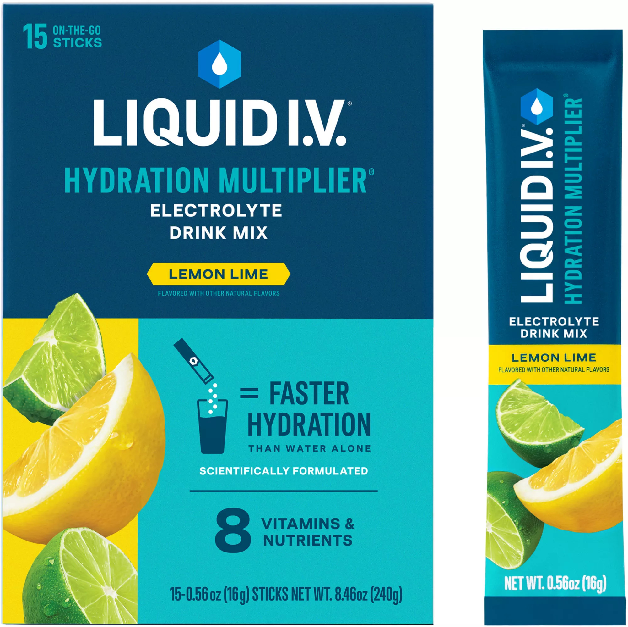 Liquid I.V. Hydration Multiplier – 15 Pack, Lemon | DICK'S Sporting Goods
