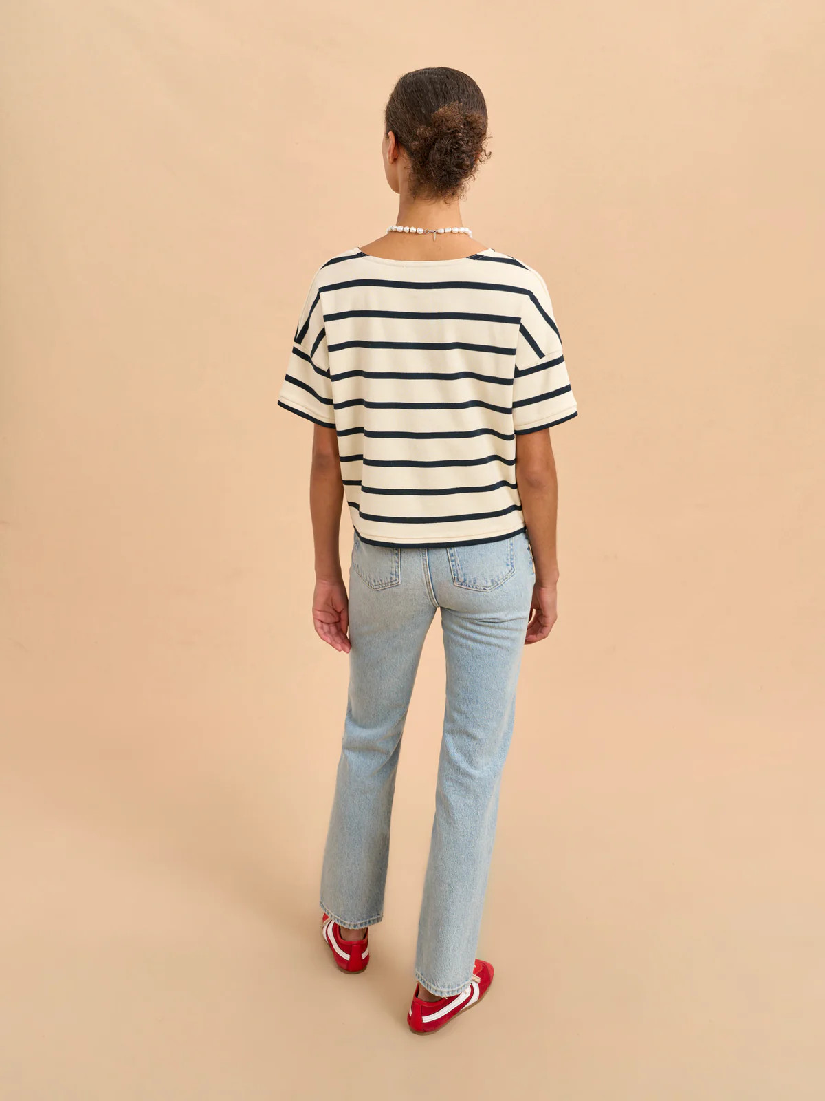 Short Sleeve Breton Tee | La Ligne