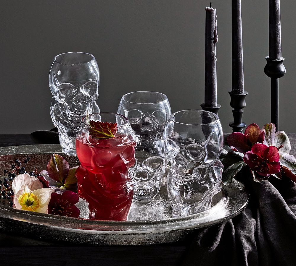 Skull High Ball Glasses | Pottery Barn (US)