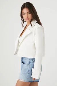 Cropped Twill Jacket | Forever 21