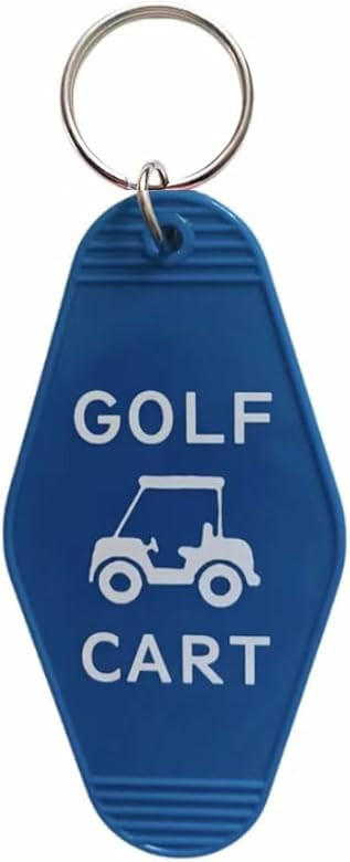 Golf Cart Keychain Plastic Retro Motel Golf Cart Key Chain for Women Men | Amazon (US)