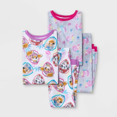 Toddler Girls' 4pc PAW Patrol Snug Fit Pajama Set | Target