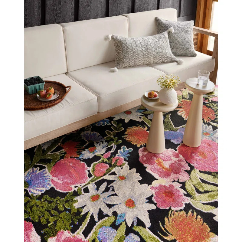 Yakini Floral Indoor / Outdoor Rug | Wayfair North America