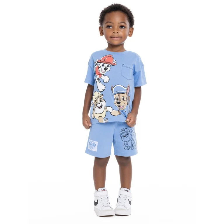 PAW Patrol Toddler Graphic Tee and Shorts Set, 2-Piece, Sizes 12M-5T | Walmart (US)