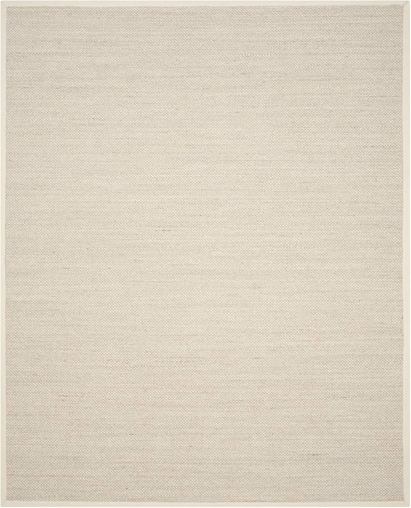 SAFAVIEH Natural Fiber Collection Area Rug - 8' x 10', Marble & Beige, Border Sisal Design, Easy ... | Amazon (US)