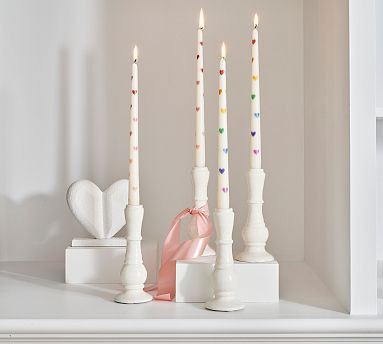 Pattern Taper Candles - Set of 2 | Pottery Barn (US)