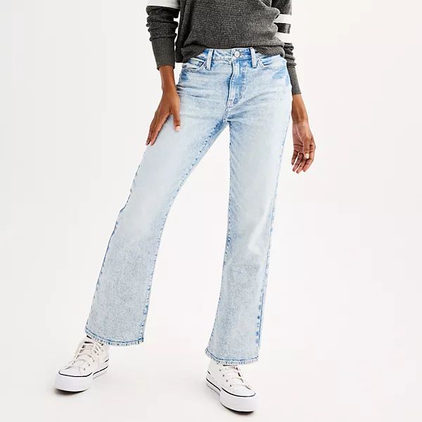 Juniors' SO® High-Rise '90s Straight Jeans | Kohl's