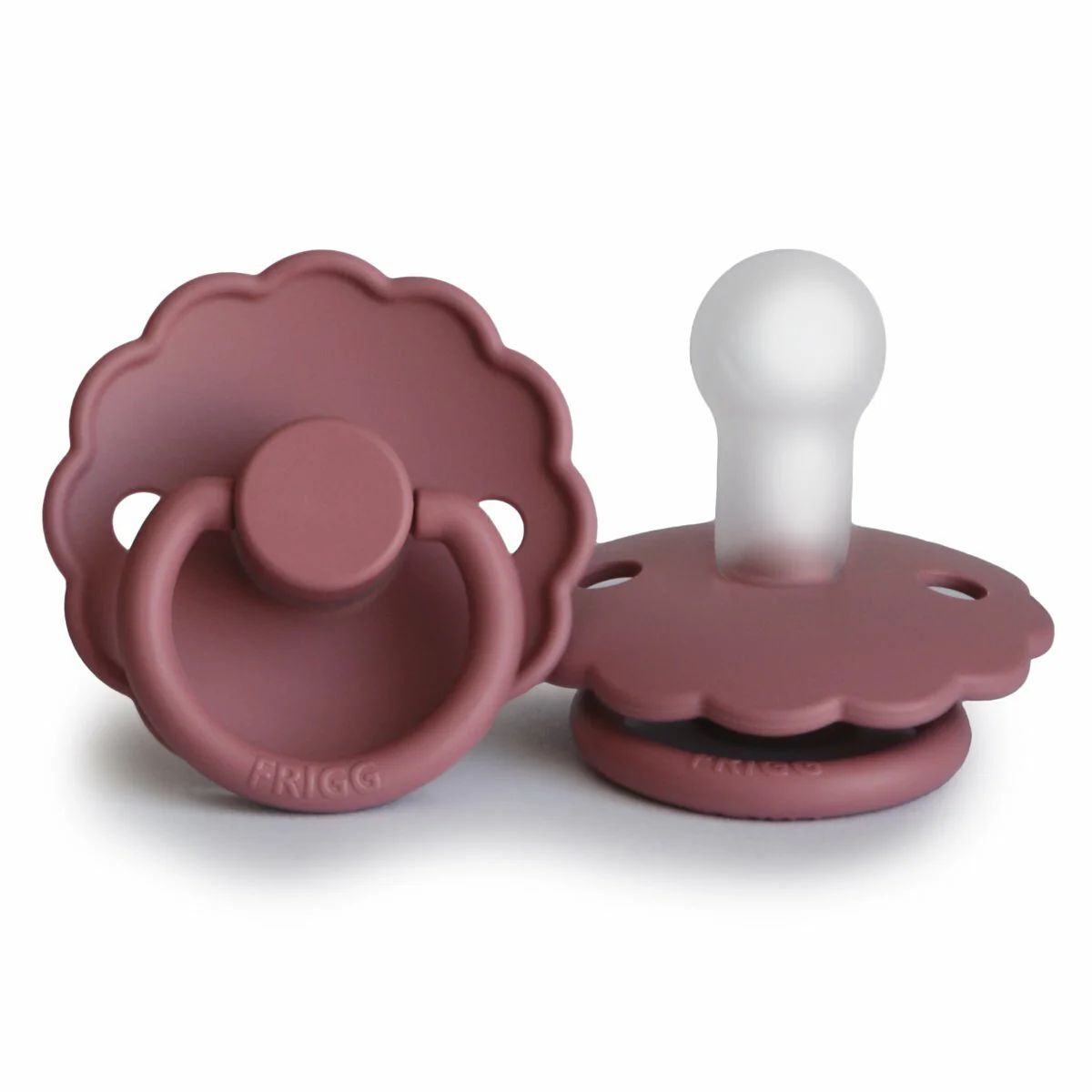 Daisy Silicone Pacifier, Dusty Rose | SpearmintLOVE