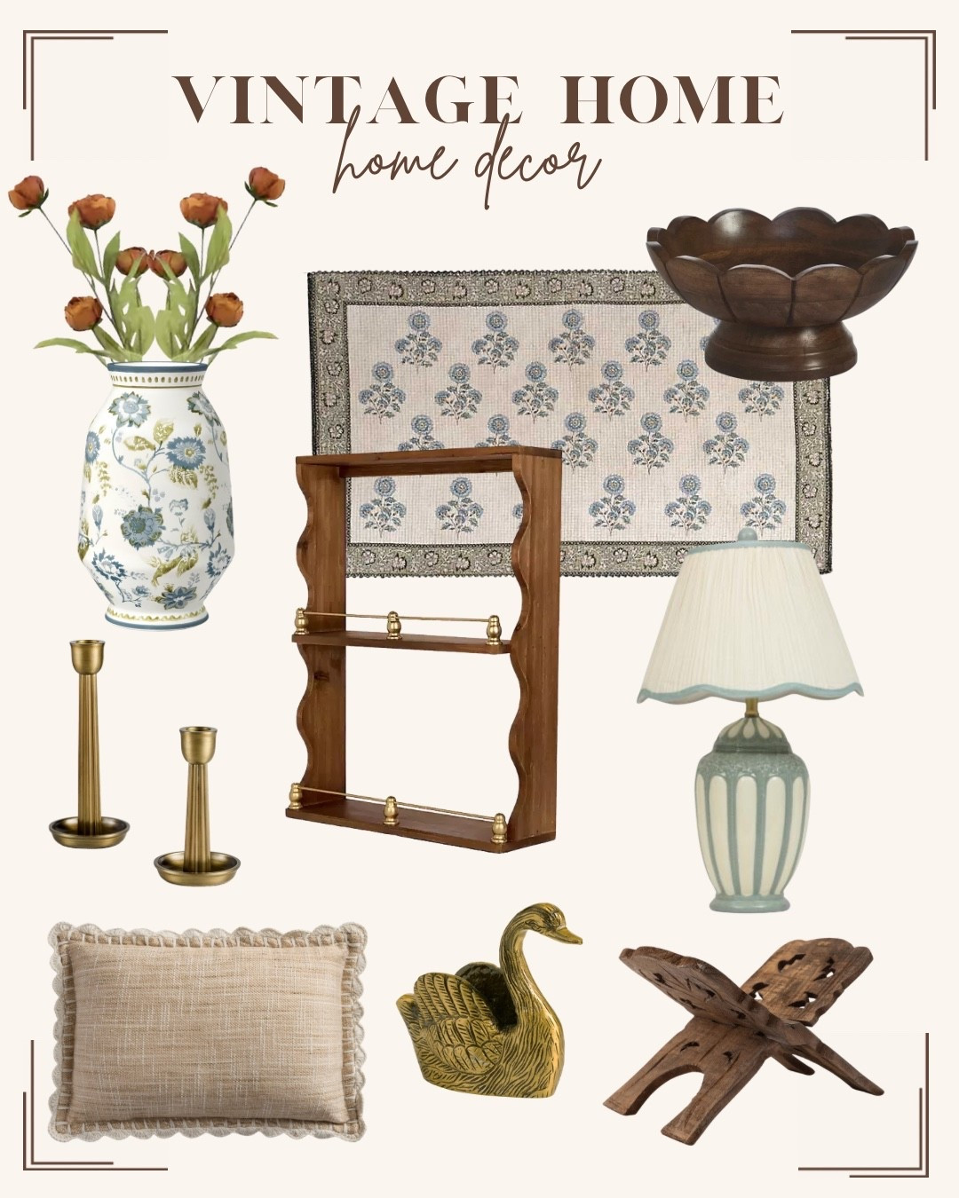 Vintage home decor finds // target home finds // tj maxx // living room decor #ltkhome