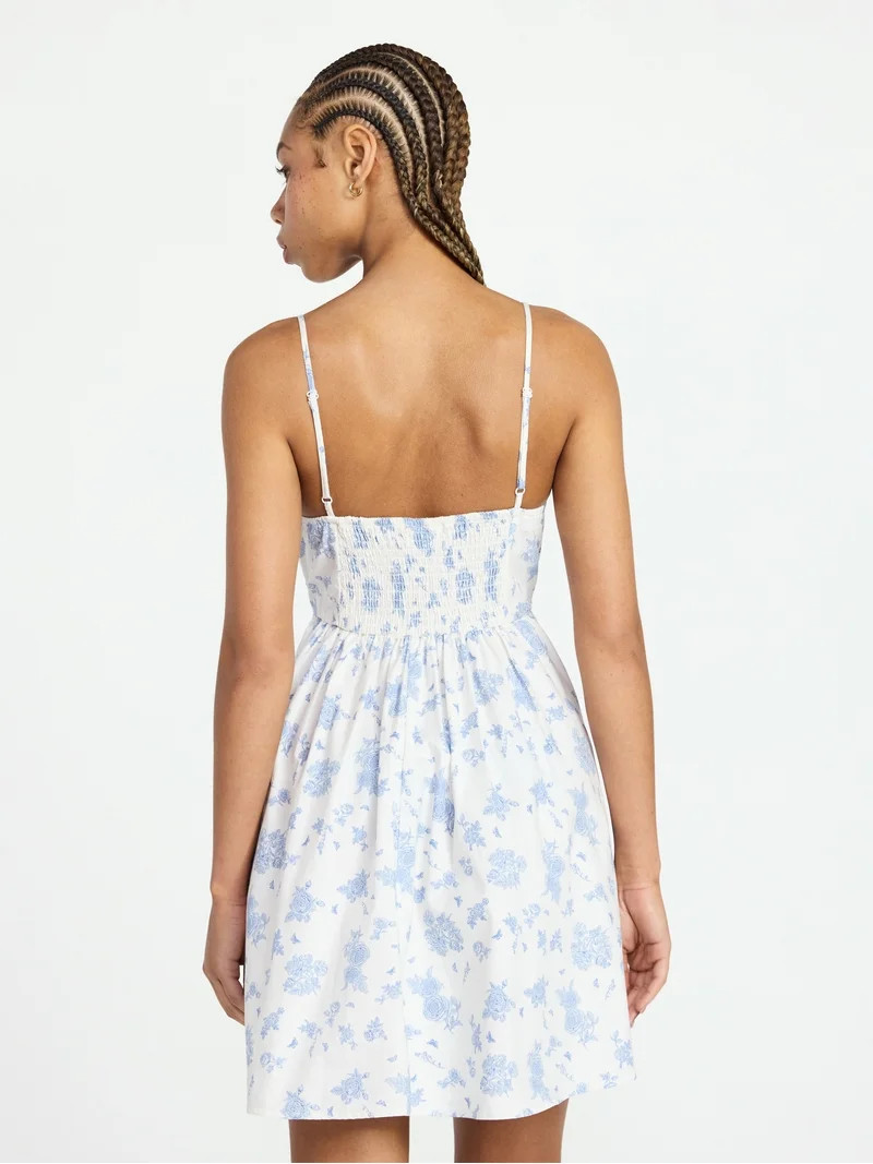 No Boundaries Vestido Corsé con Fruncido Lateral, Tallas de Mujer XXS-XXL | Walmart (US)