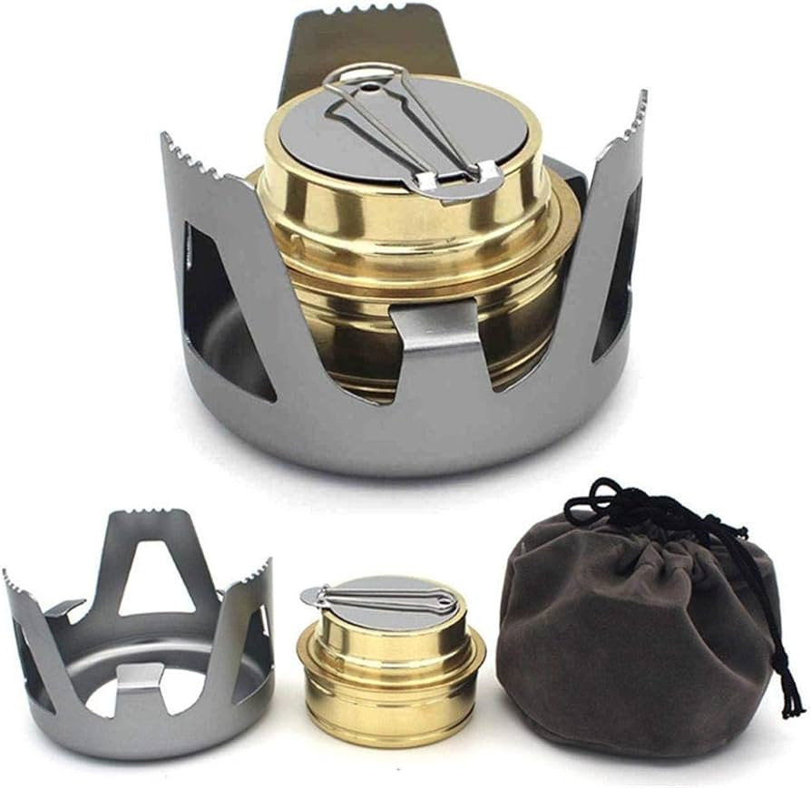 Keweis Portable Outdoor Mini Alcohol Stove Burner Ultralight Camping Cookware Set for Outdoor Cam... | Amazon (US)