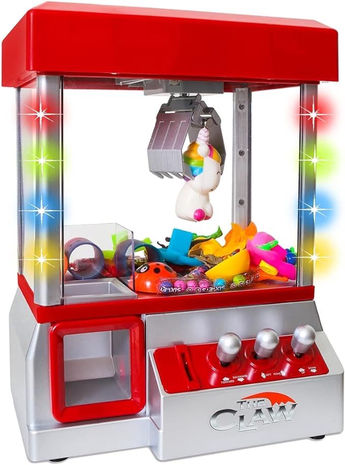Bundaloo Claw Machine Arcade Game W/Blinking Lights & Sound, Cool Fun Mini Candy Grabber Prize Di... | Amazon (US)