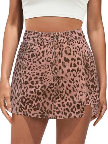 luvamia Skorts for Woman Leopard Cheetah Print Mini Skirt with Shorts High Waisted Trendy Cute St... | Amazon (US)