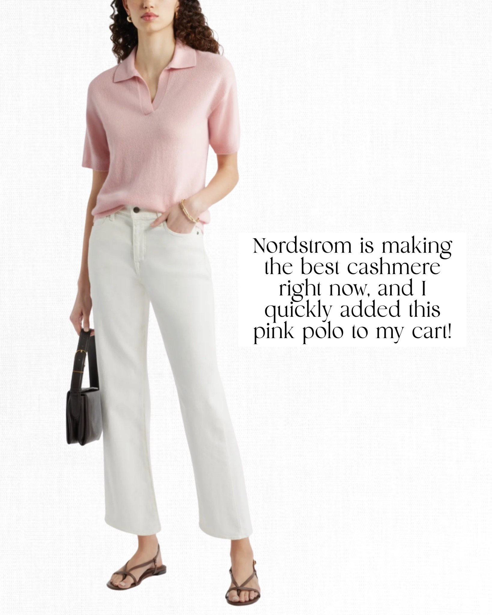 Nordstrom makes the best cashmere at a great price! And it’s on sale right now! I quickly added this pink polo to my cart✨

#LTKSeasonal #LTKOver40 #LTKSaleAlert