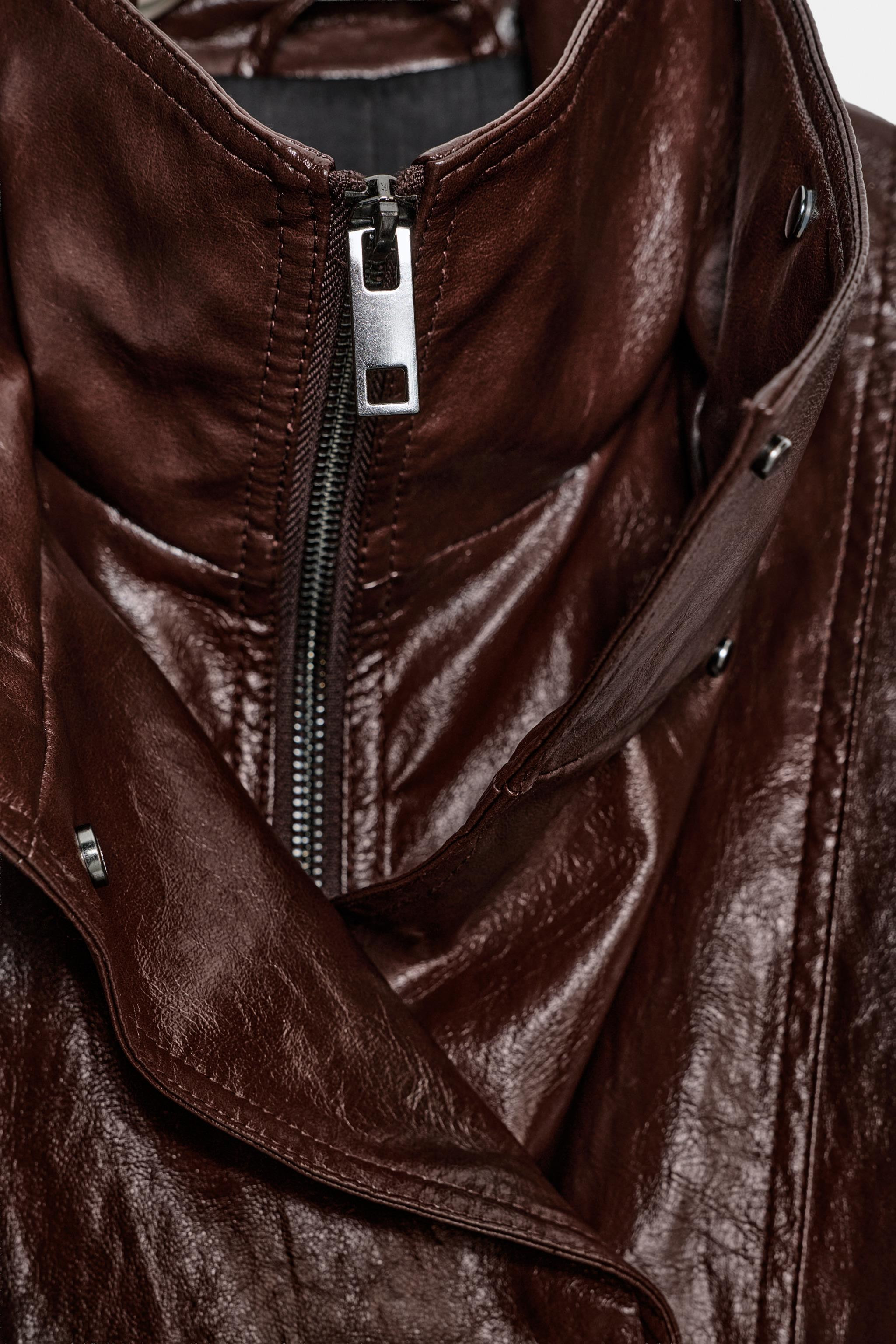 ZW COLLECTION FAUX LEATHER JACKET | Zara UK