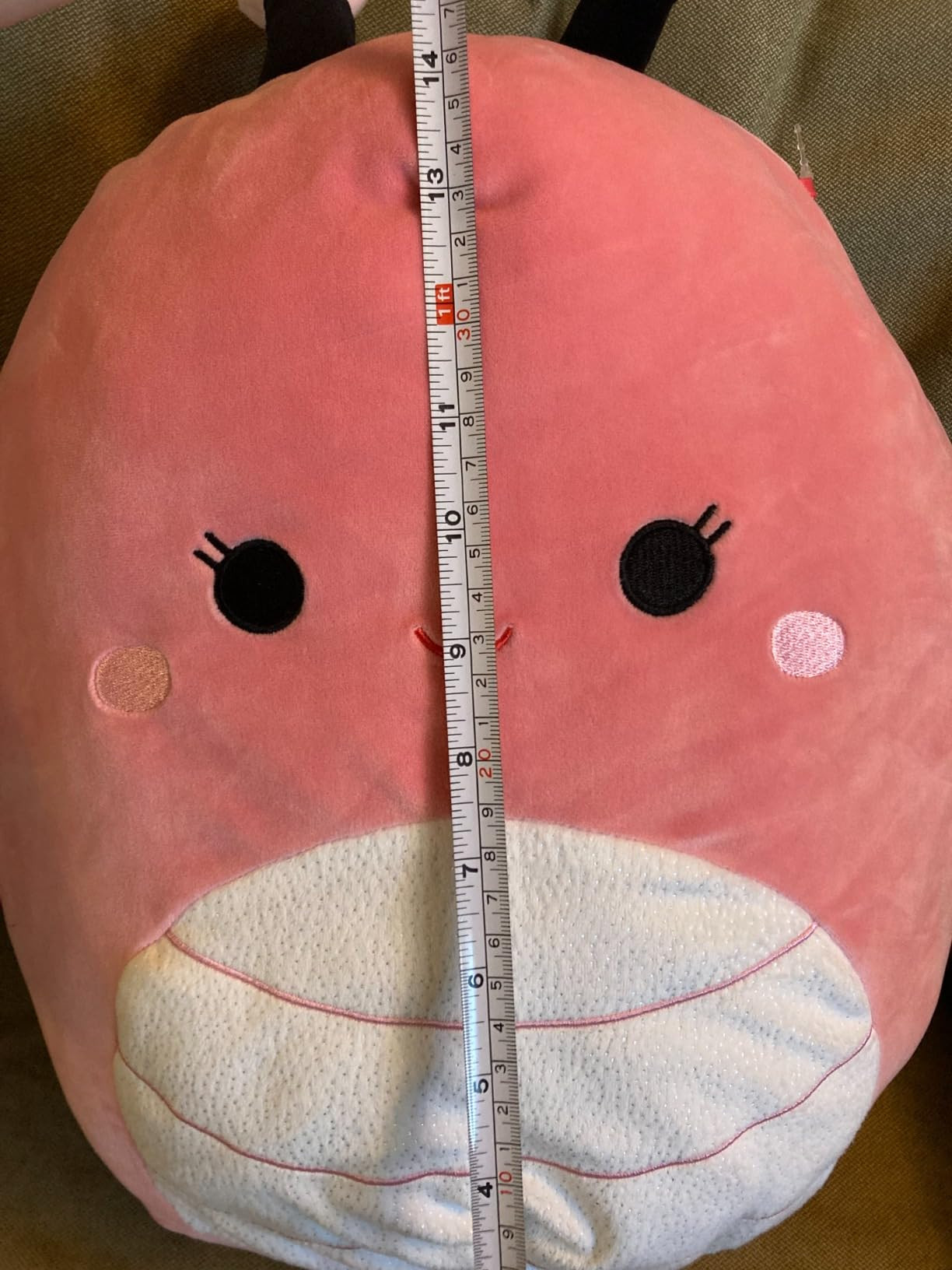 Squishmallows Original 14-Inch Andreina Pink Monarch Butterfly with White Sparkle Belly - Large U... | Amazon (US)