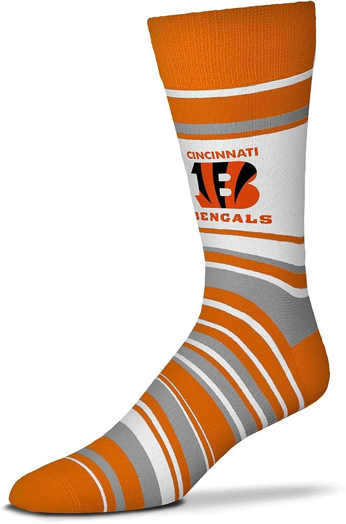 For Bare Feet NFL Adult Striped Dress Socks - Premium Quality - Machine Washable - Perfect for Ga... | Amazon (US)