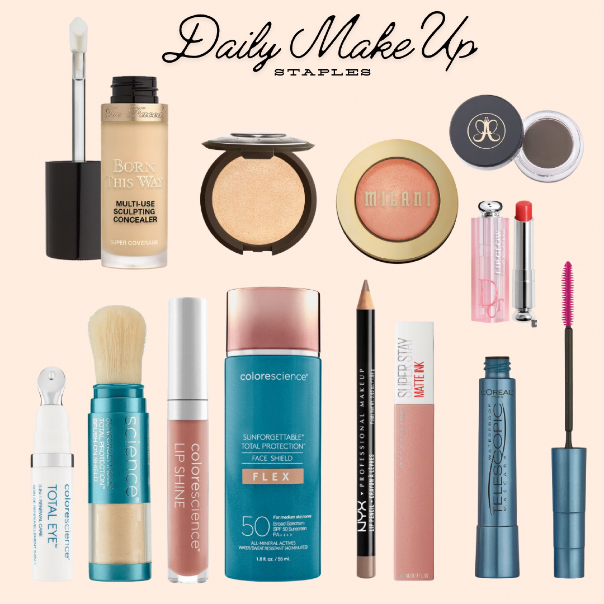Daily makeup staples, makeup essentials, no make up look

#LTKFindsUnder50 #LTKBeauty #LTKSaleAlert