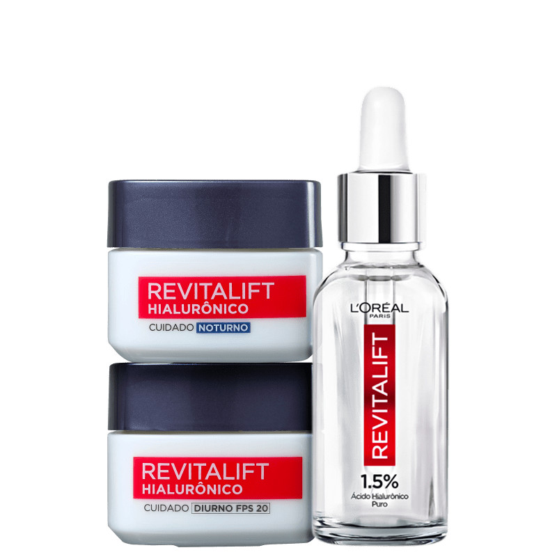 Kit L'Oréal Paris Revitalift Hialurônico Smooth Trio (3 Produtos) | Beleza Na Web (BR)