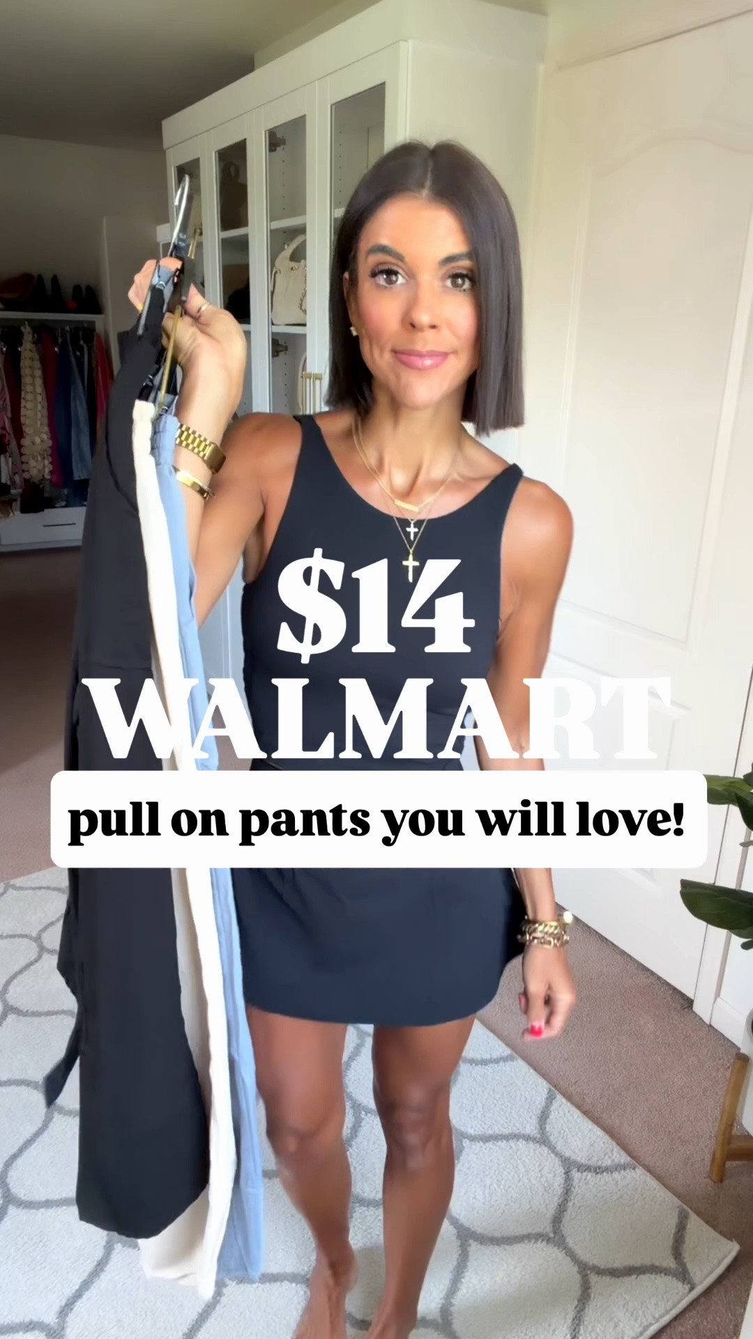 Love these $14 Walmart pull on pants! So soft and easy to style! Size small in pants and tee. Size xs in tank with built in bra and white tee. I’m 5’5 for reference.

#LTKSaleAlert #LTKootd #LTKmomlife