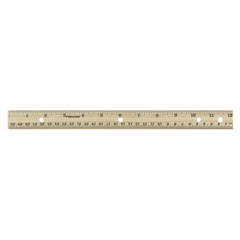Fiskars 12" Wood Ruler, Inches and Centimeters - Walmart.com | Walmart (US)