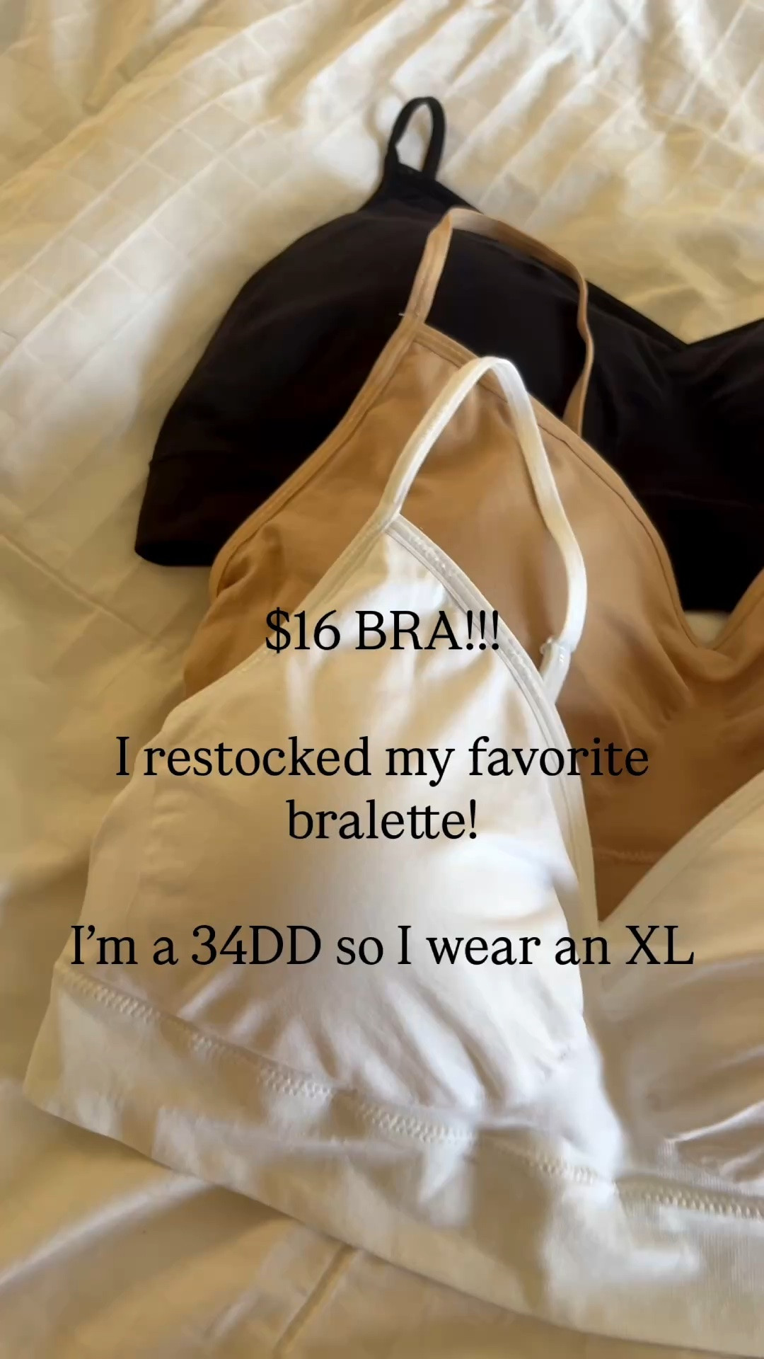 I restocked my favorite bralette in 3 everyday colors! ✨

#LTKselfcare #LTKOver40 #LTKTall