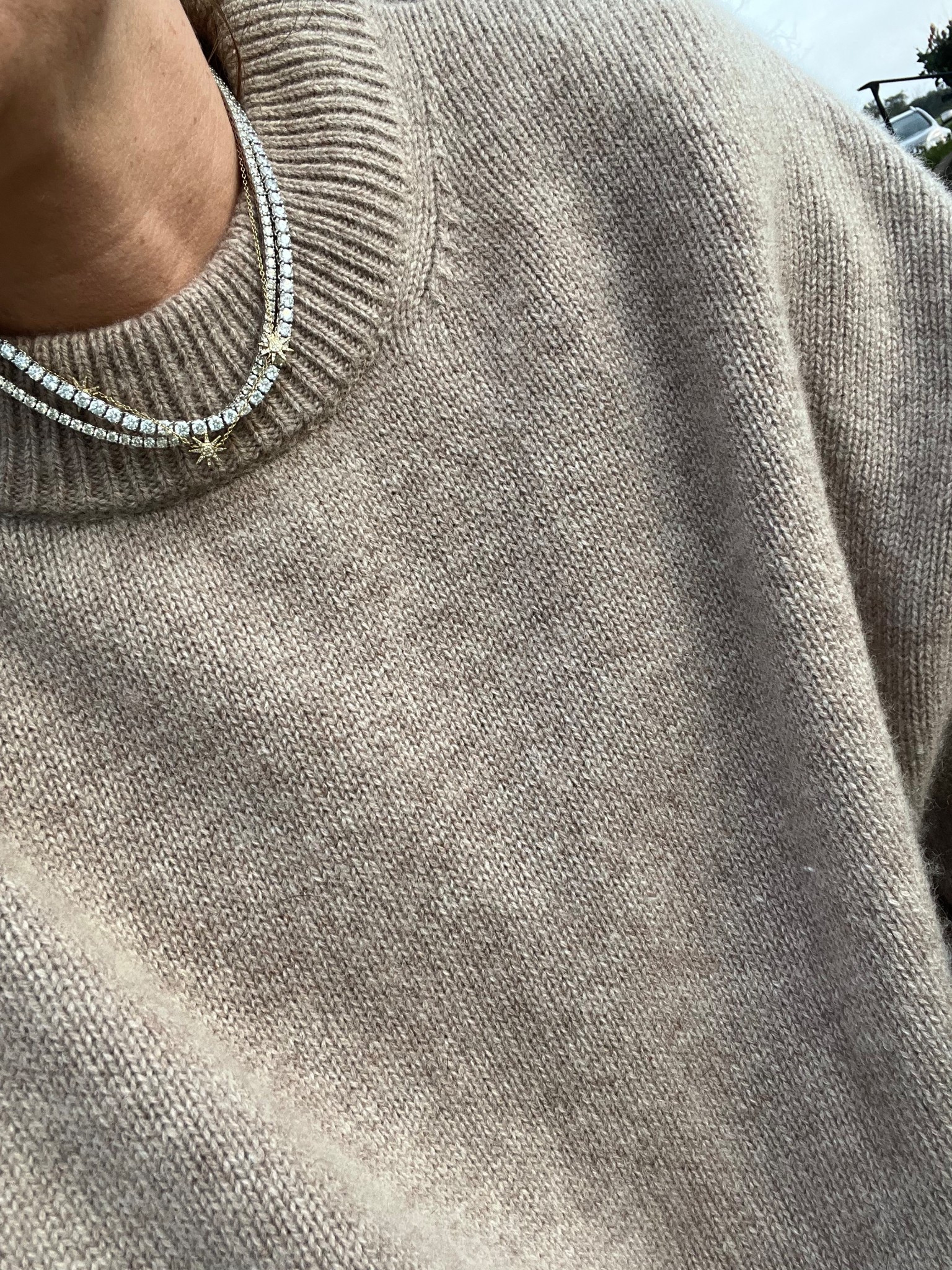 Tennis necklace, tennis style, cool girl aesthetic, quiet luxury, recycled cashmere, reformation, oversized cashmere, carbon neutral

#LTKgrwm #LTKmomlife #LTKValentine